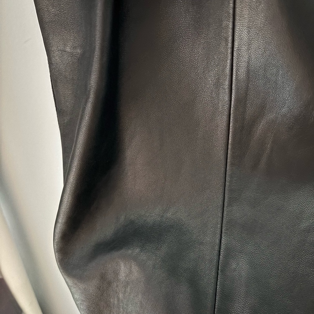 Antonio Melani Classic Black Leather Dress Size 14. NWT - Picture 5 of 7